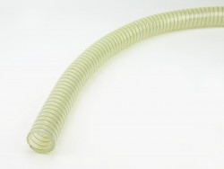 Flexible durable industrial hoses, made of polyurethane, reinforced with steel wire for agriculture