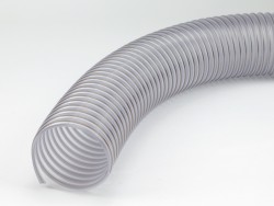 PVC hoses for transport of gas, liquid and solid materials