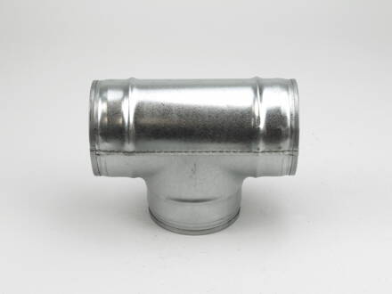 Vzduchotechnický T-kus z pozinkovaného plechu 80/80/80 mm